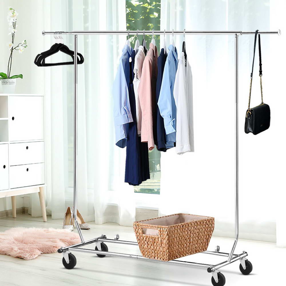 Clothes Rack Airer Rail Coat Stand Adjustable Hanger Hauptbild
