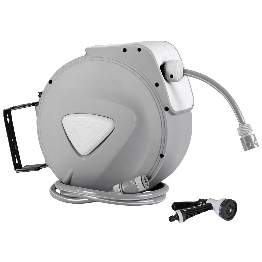 Water Hose Reel 20M Retractable Auto Rewind Spray Gun Garden Main image