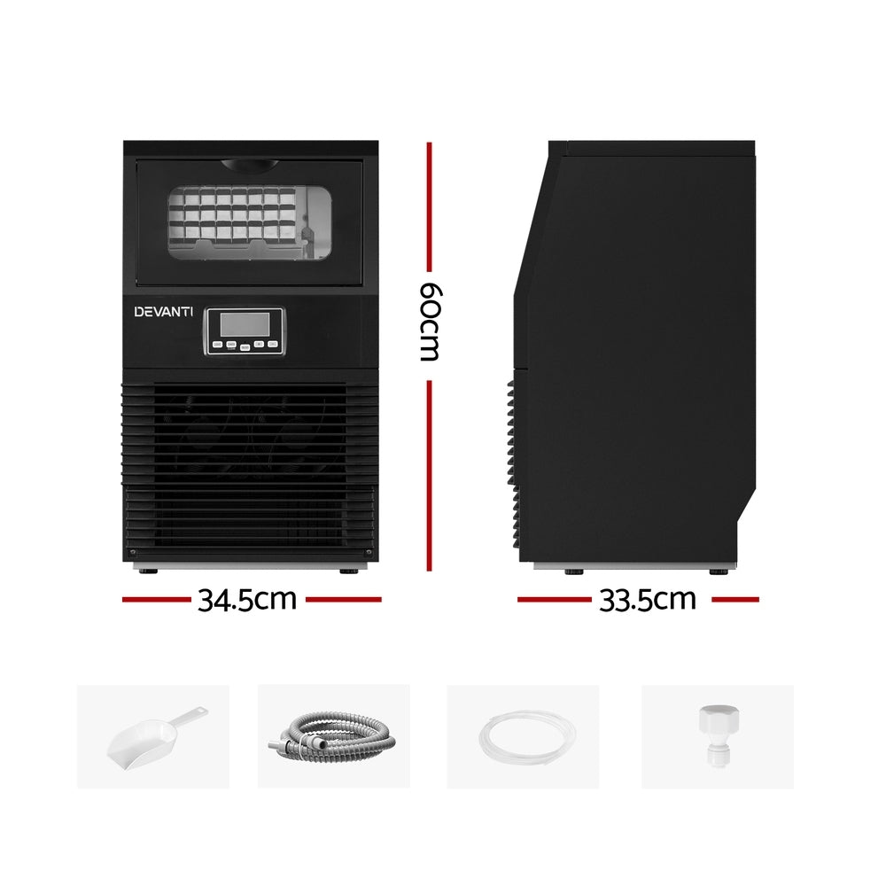 Devanti Commercial Ice Maker Cube Machine 30kg Secondary image