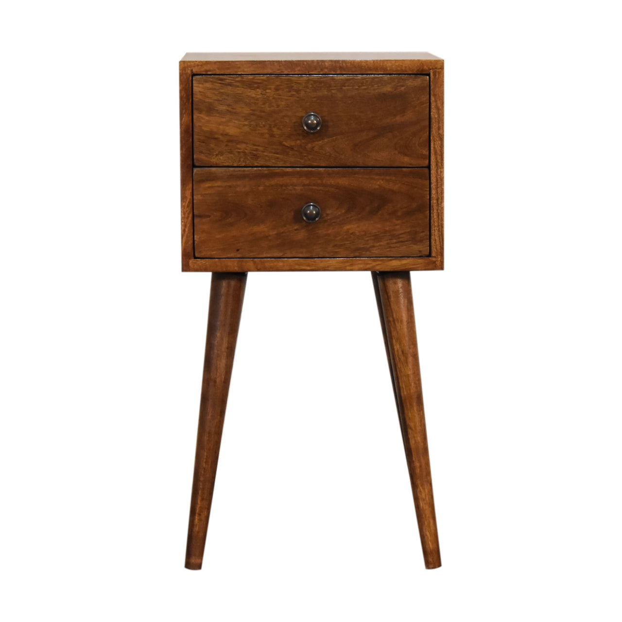 Mini 2 Drawer Chestnut Bedside Main image