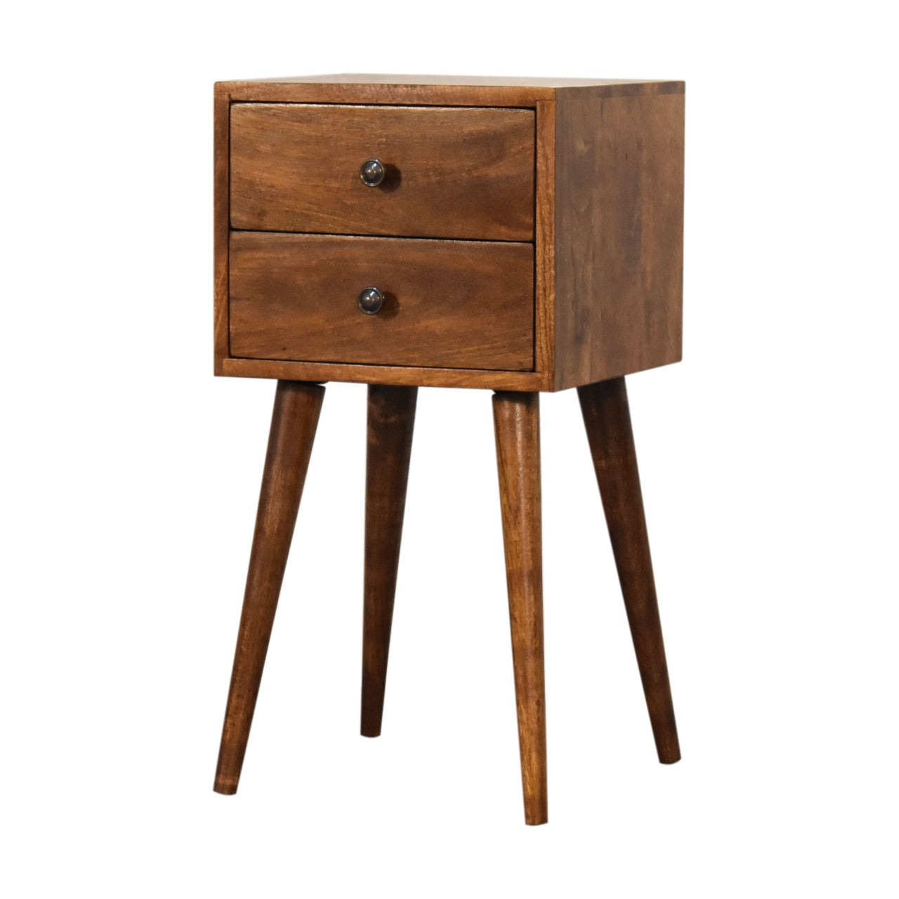 Mini 2 Drawer Chestnut Bedside Secondary image