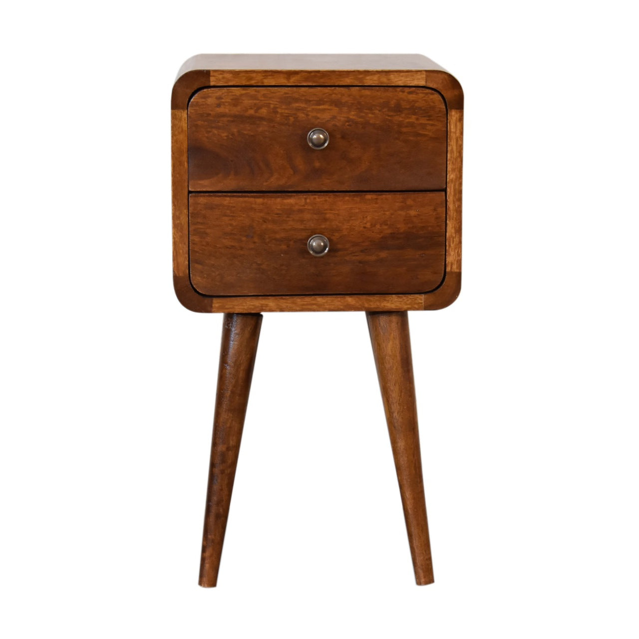 Mini Chestnut Curved Bedside Secondary image