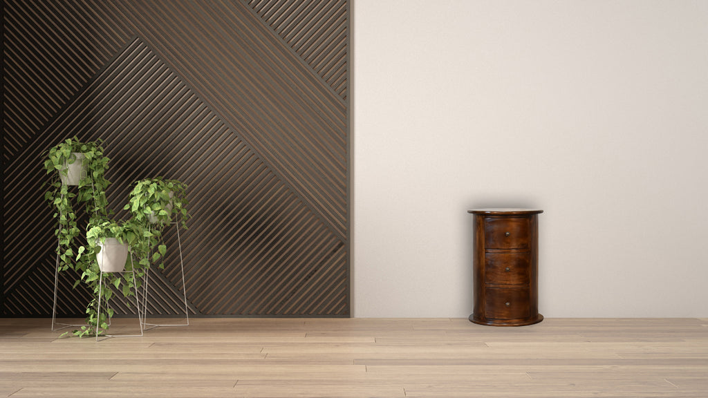 3 Drawer Chestnut Drum