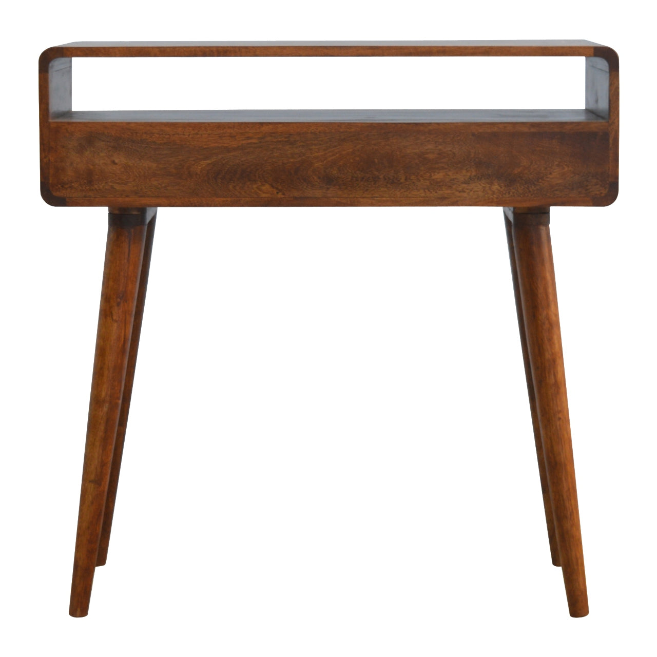 Curved Chestnut Console Table Main image