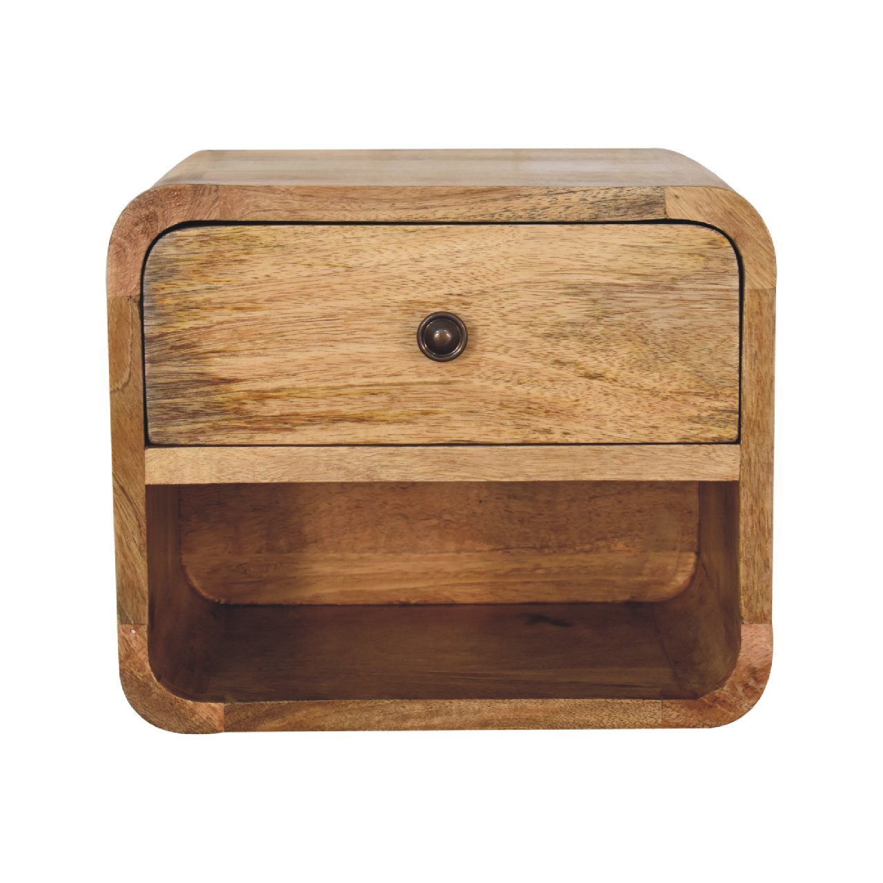 Mini Oak-ish Floating Open Bedside Secondary image