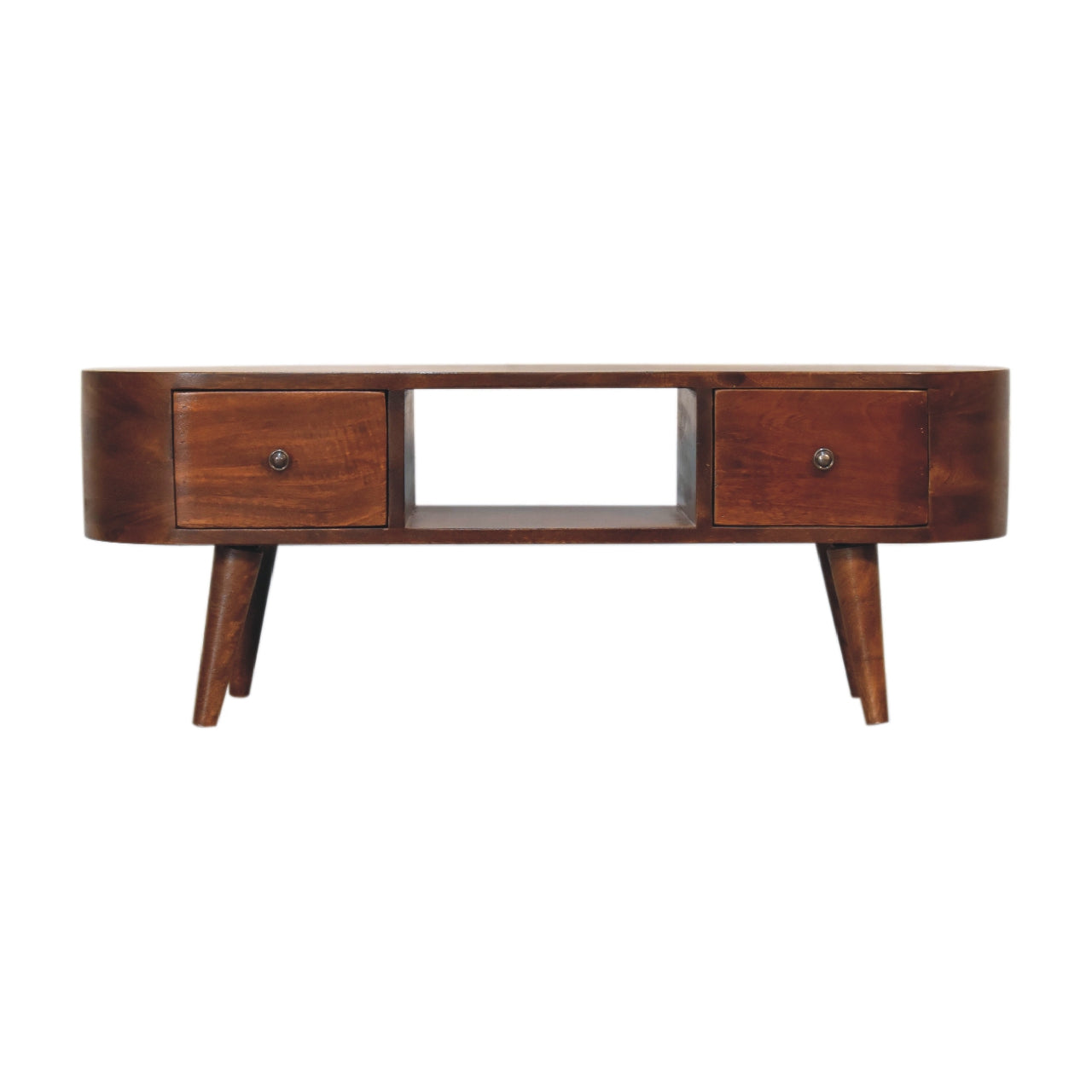 Chestnut Round Open Media Unit Hauptbild