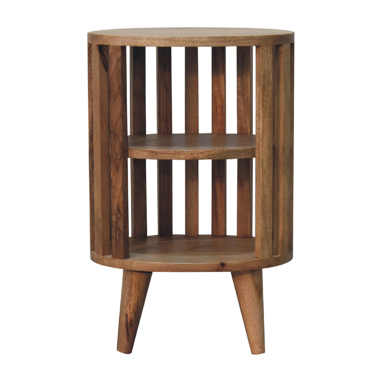 Ariella Double Shelf Oak-ish Bedside Main image