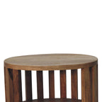 Ariella Double Shelf Oak-ish Bedside