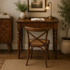 Chestnut Turned Leg Writing Desk