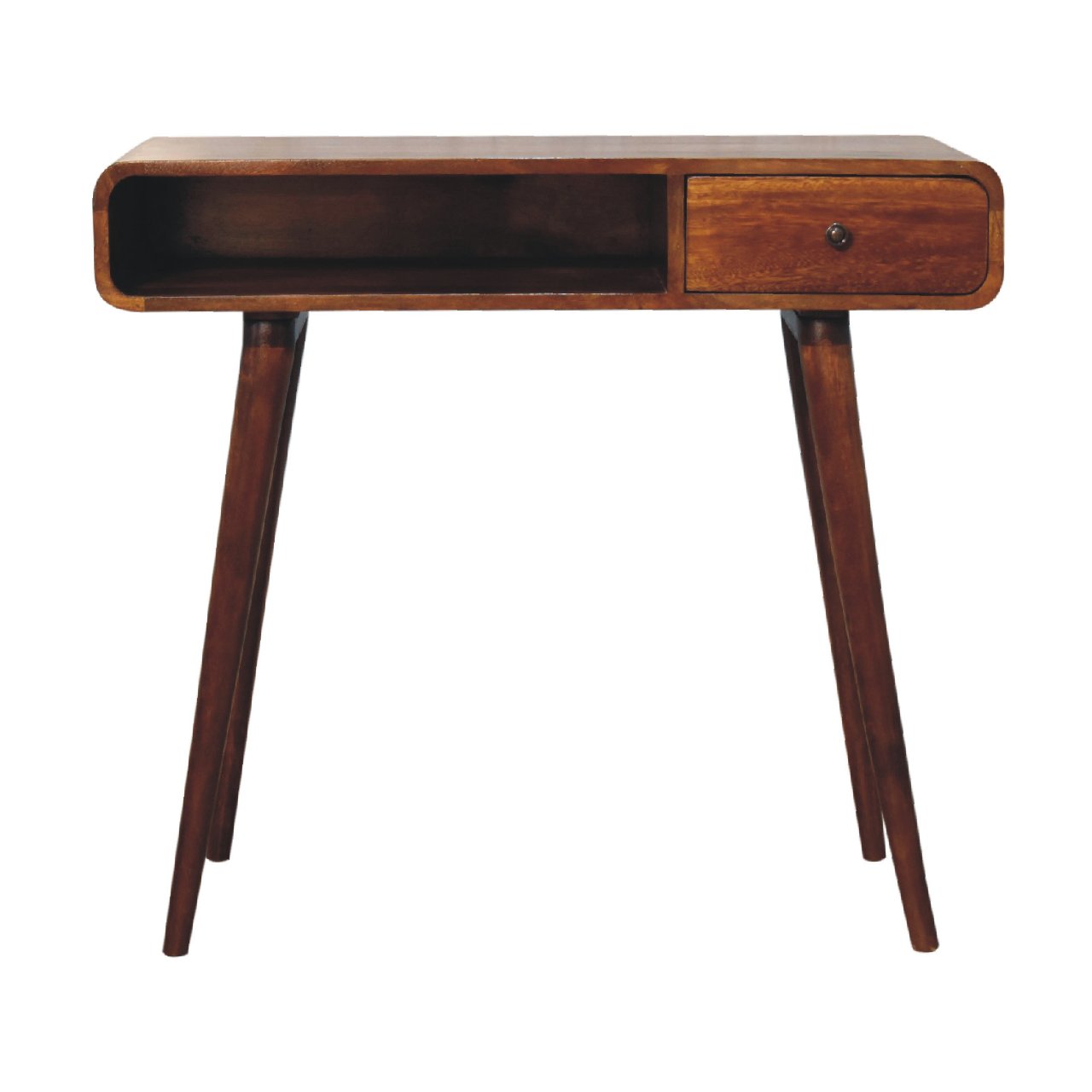 Curved Chestnut Writing Desk Secondary image