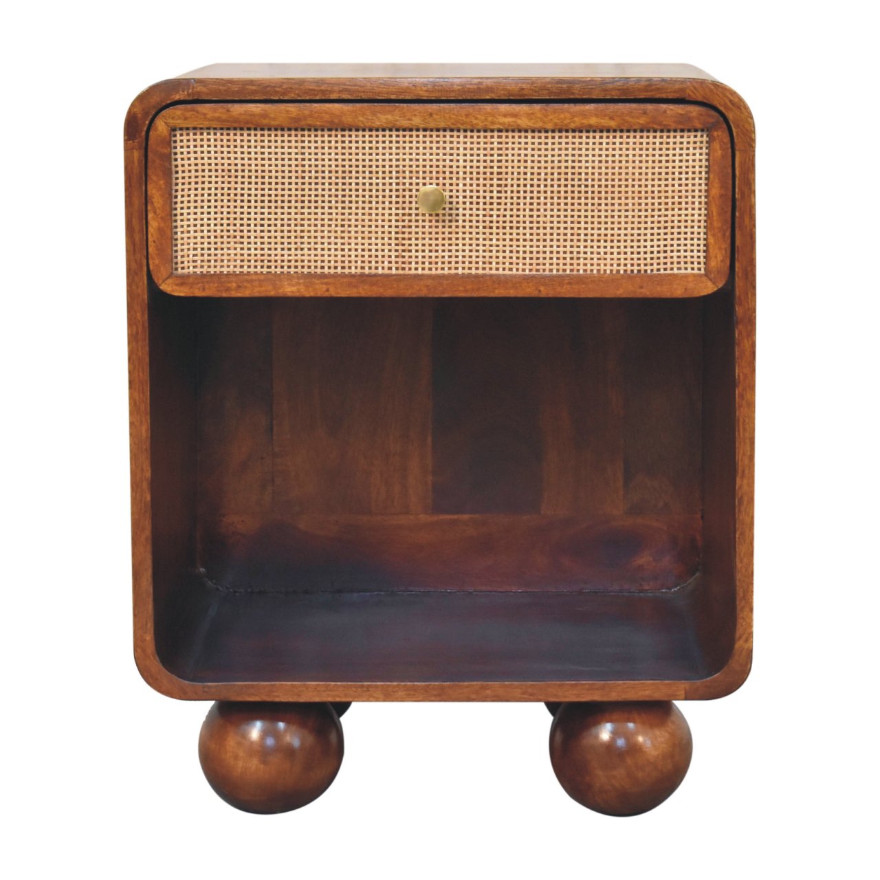 Chestnut Open Woven Bedside Main image