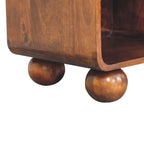 Chestnut Open Woven Bedside