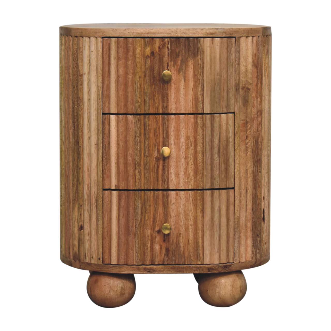 Soba Ball 3 Drawer Bedside Main image