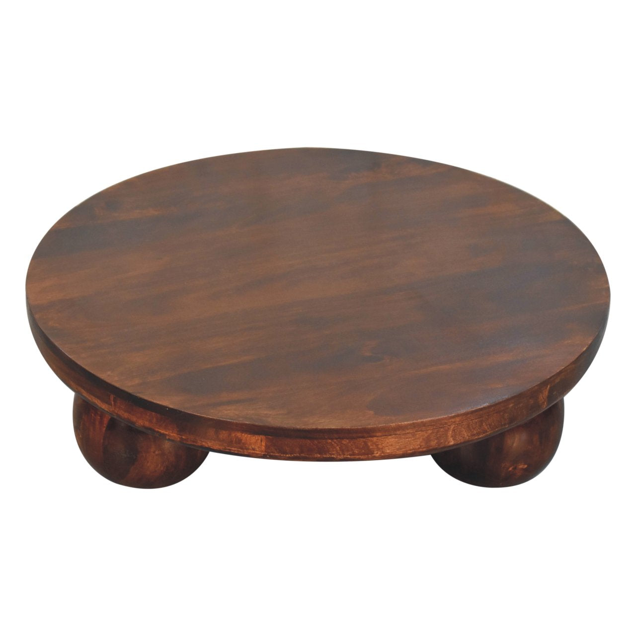 California Walnut Central Table with Ball Feet Secondary image