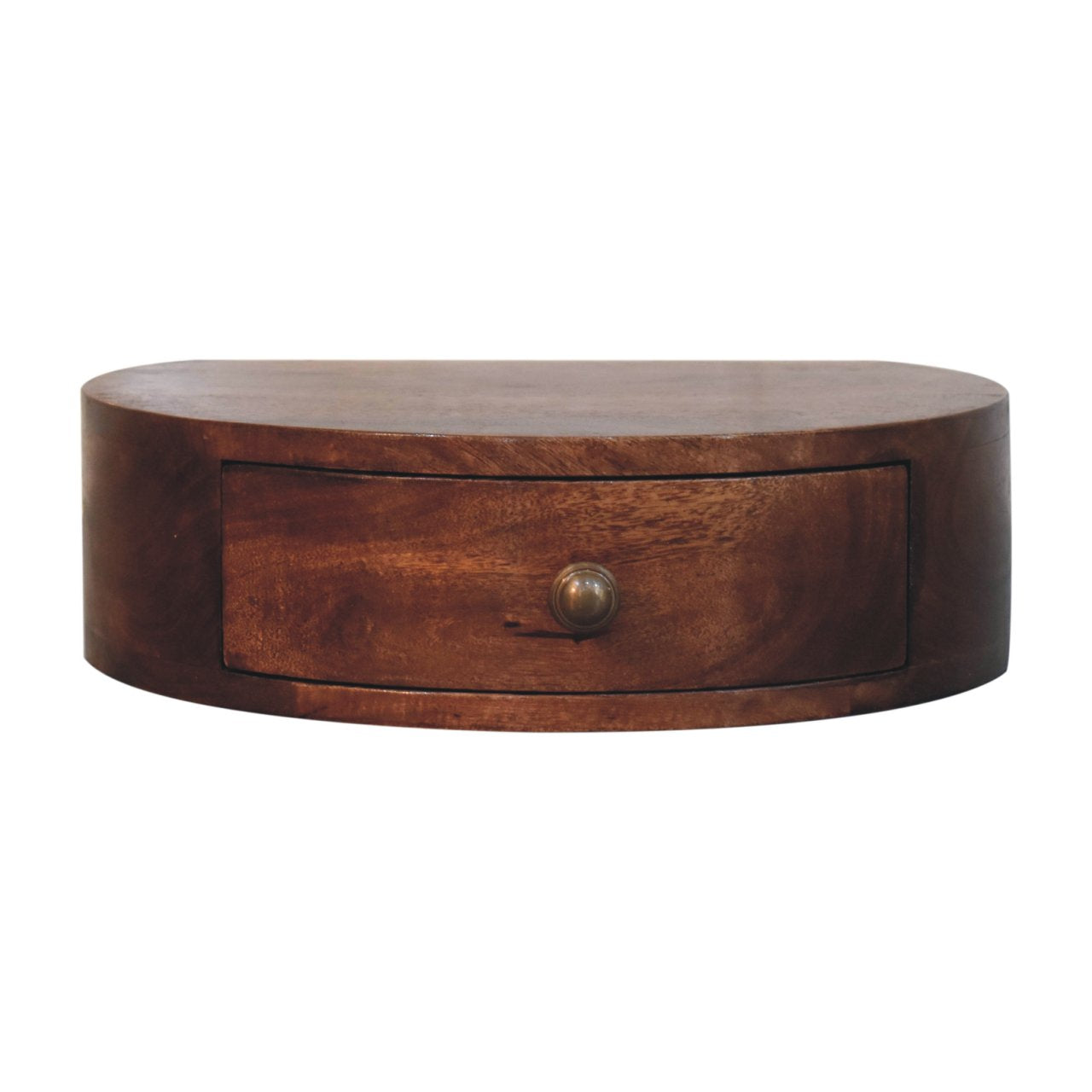 Honey Caramel Wall Mounted Rounded Bedside Main image