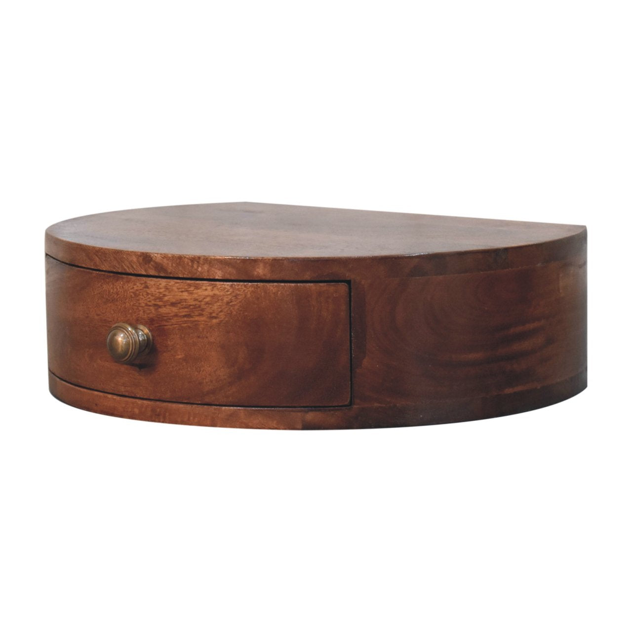 Honey Caramel Wall Mounted Rounded Bedside Secondary image