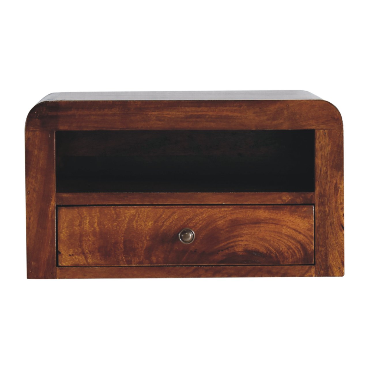 Chunky Chestnut 1 Drawer Wall Mounted Nightstand Main image