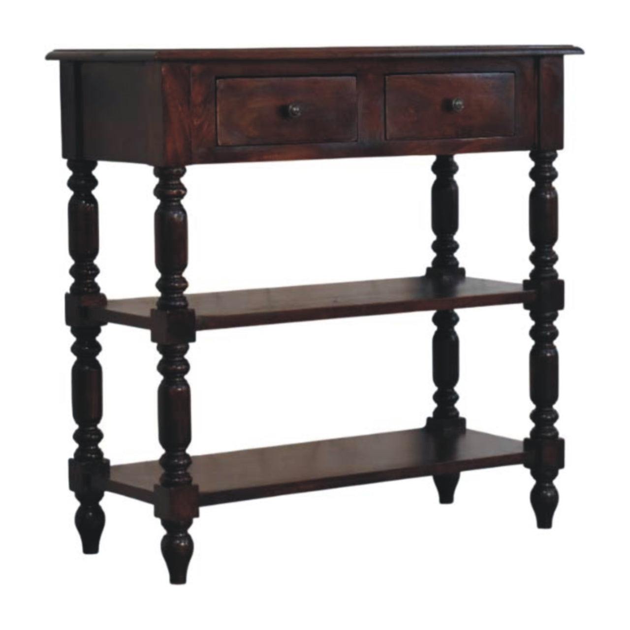 Turned legs Cherry Side Table Secondary image