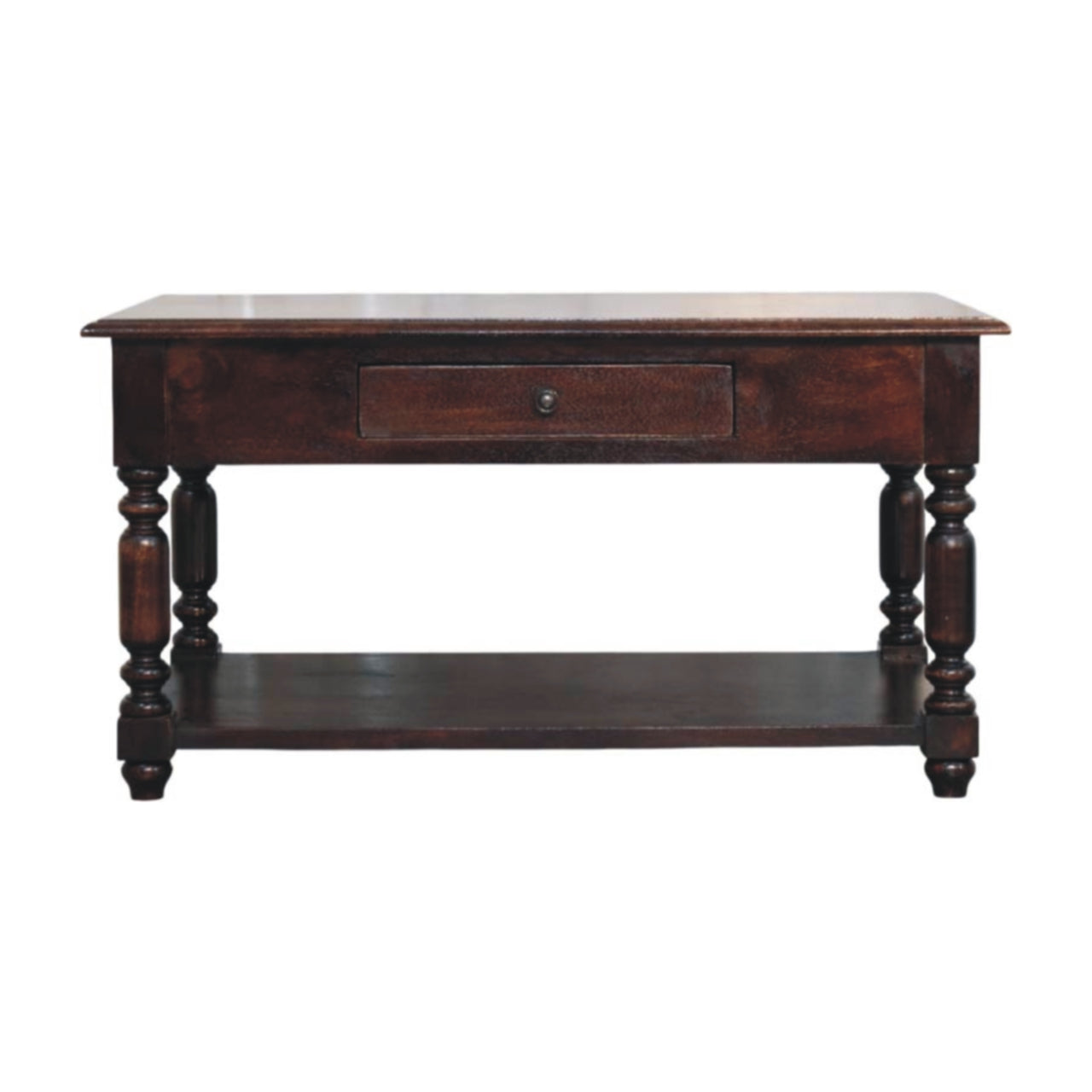 Turned Legs Cherry Console Table Main image
