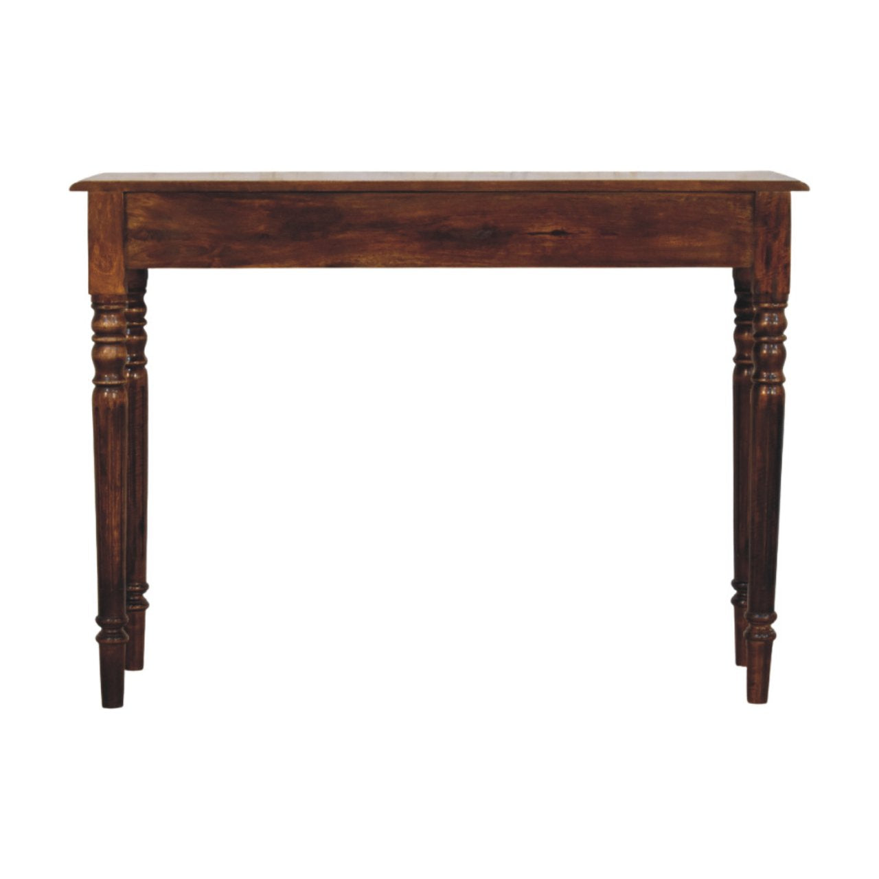 Turned Legs 3 Drawer Chestnut Console Main image