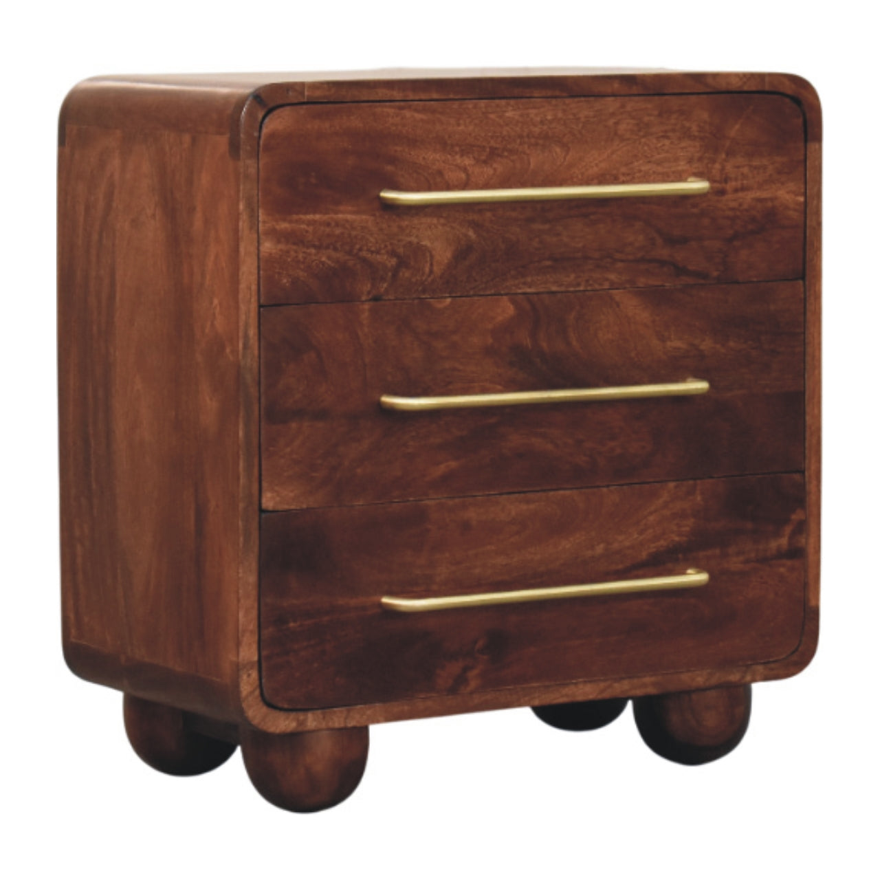 3-Drawer Rounded Chest