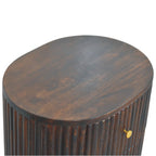 Curved Fluted 3-Drawer Drum Chest
