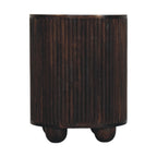 Curved Fluted 3-Drawer Drum Chest