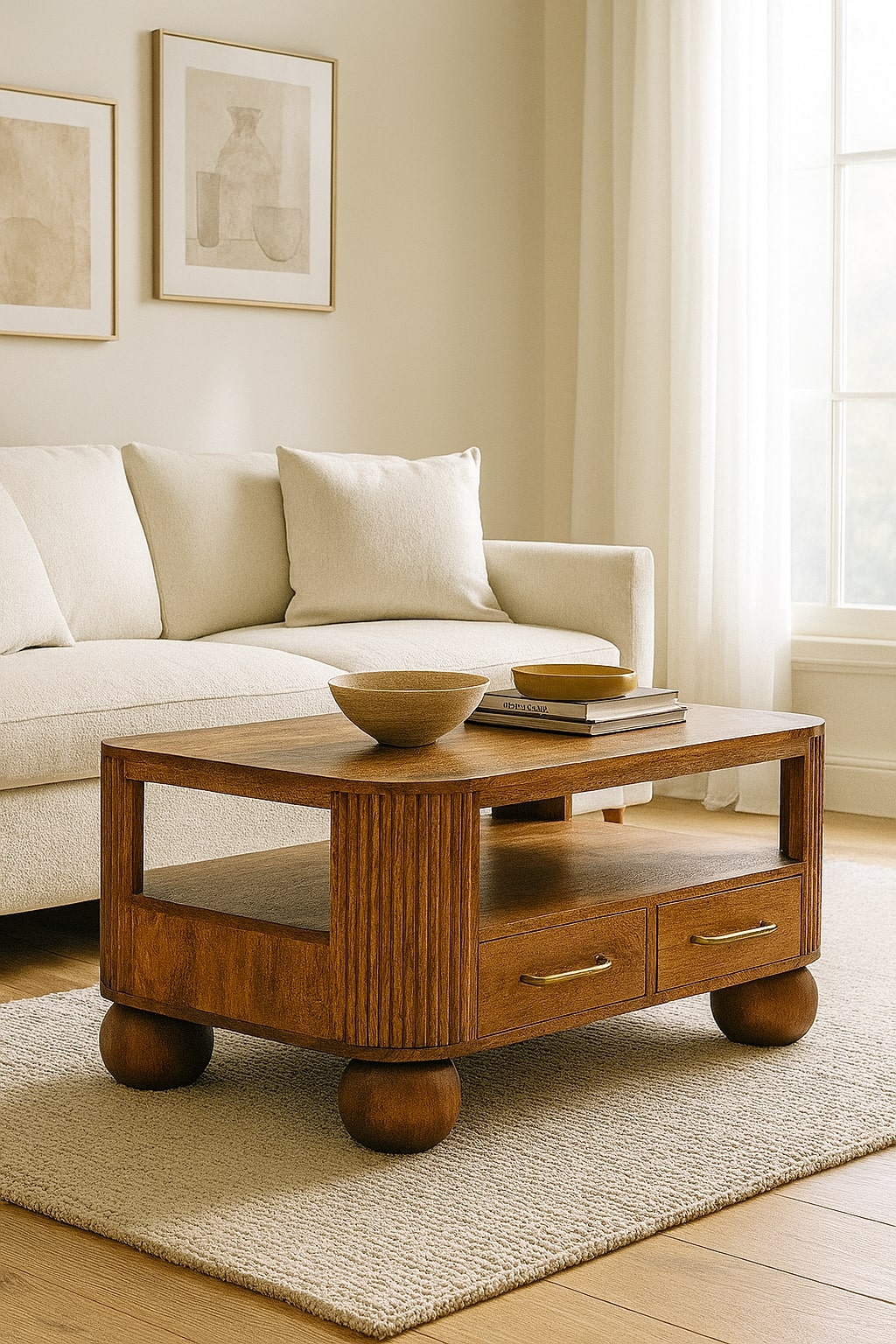 3-Drawer Rounded Chest