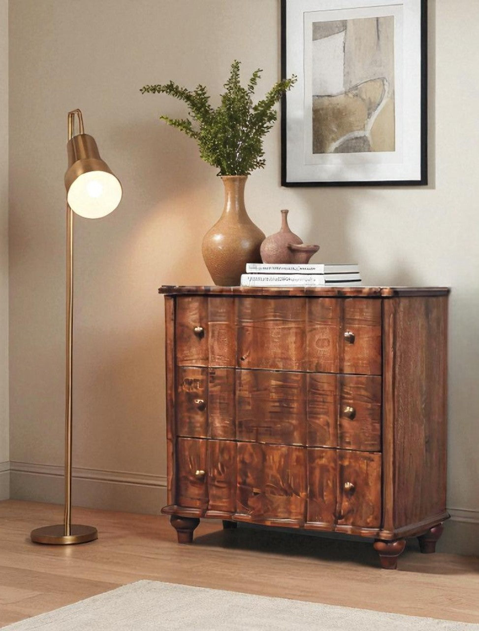 3-Drawer Rounded Chest