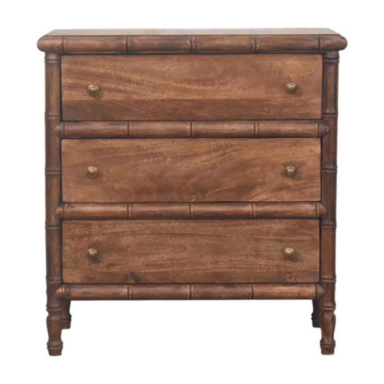 Bamboo Carved 3-Drawer Chest Main image