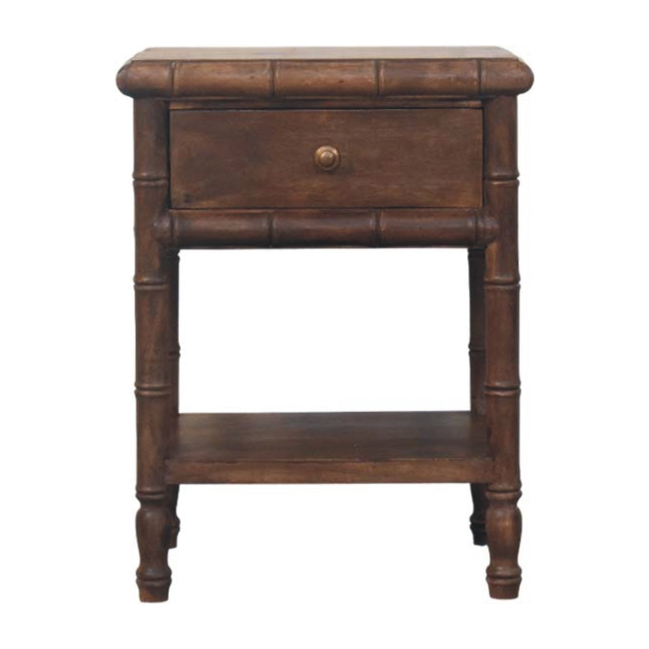 Bamboo Carved Bedside Table Main image