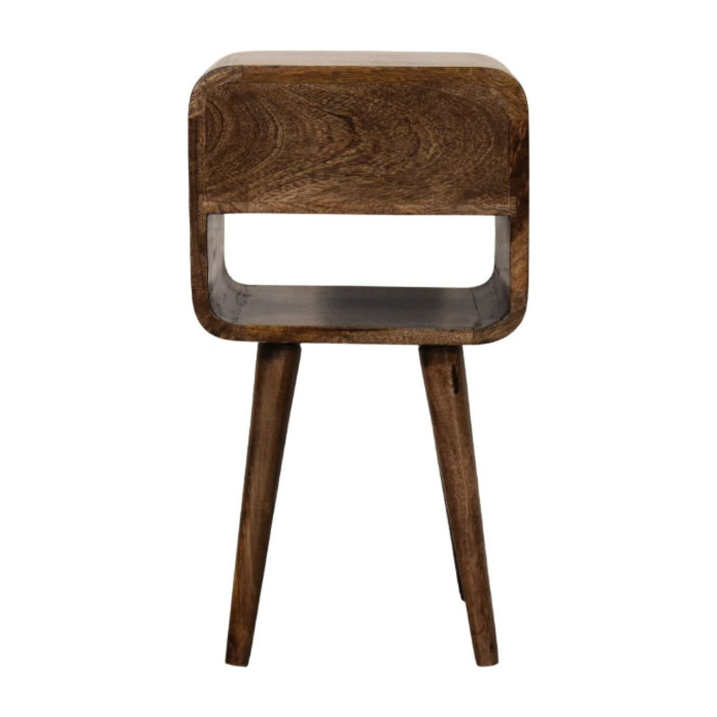 Rounded Open Shelf Bedside
