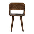 Rounded Open Shelf Bedside