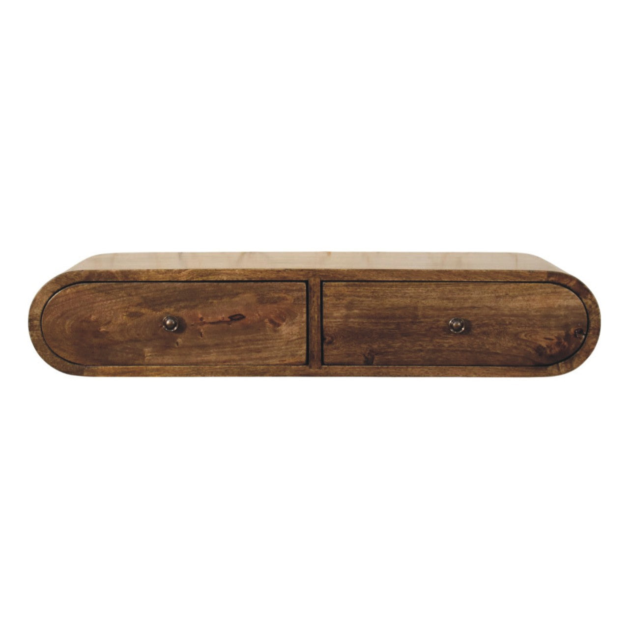 Rounded Wall-Mounted Console with 2 Drawers Main image