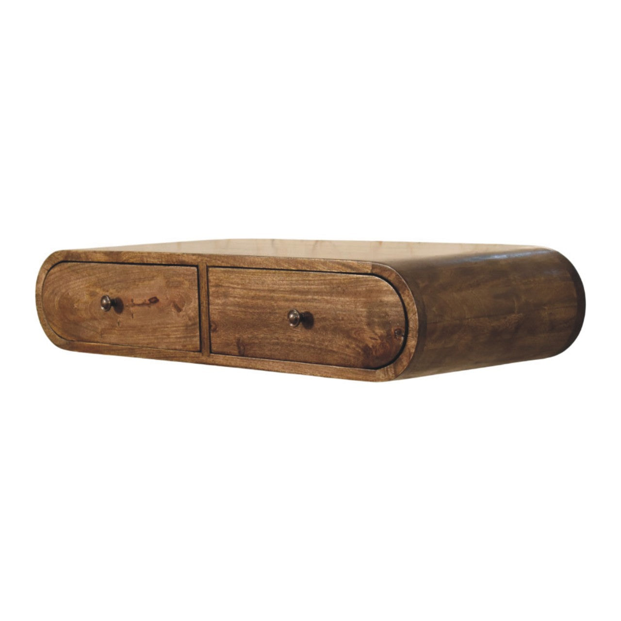 Rounded Wall-Mounted Console with 2 Drawers Secondary image