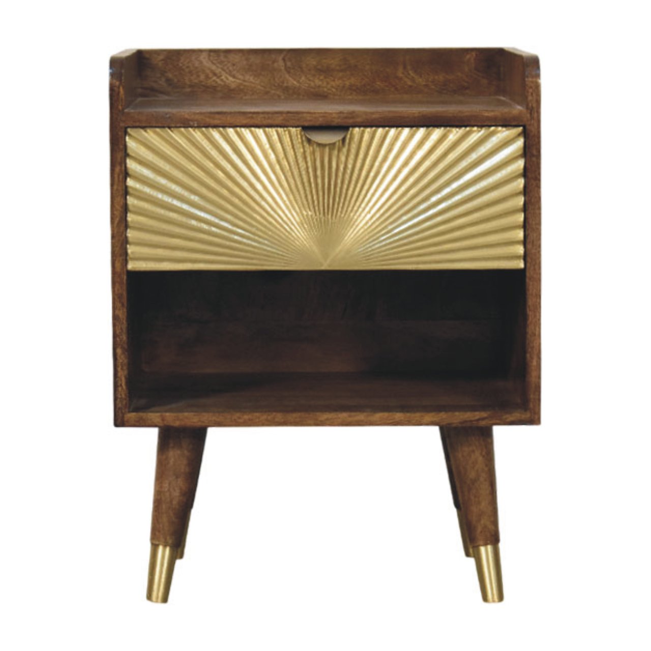 Sunburst Brass Inlay Bedside Main image