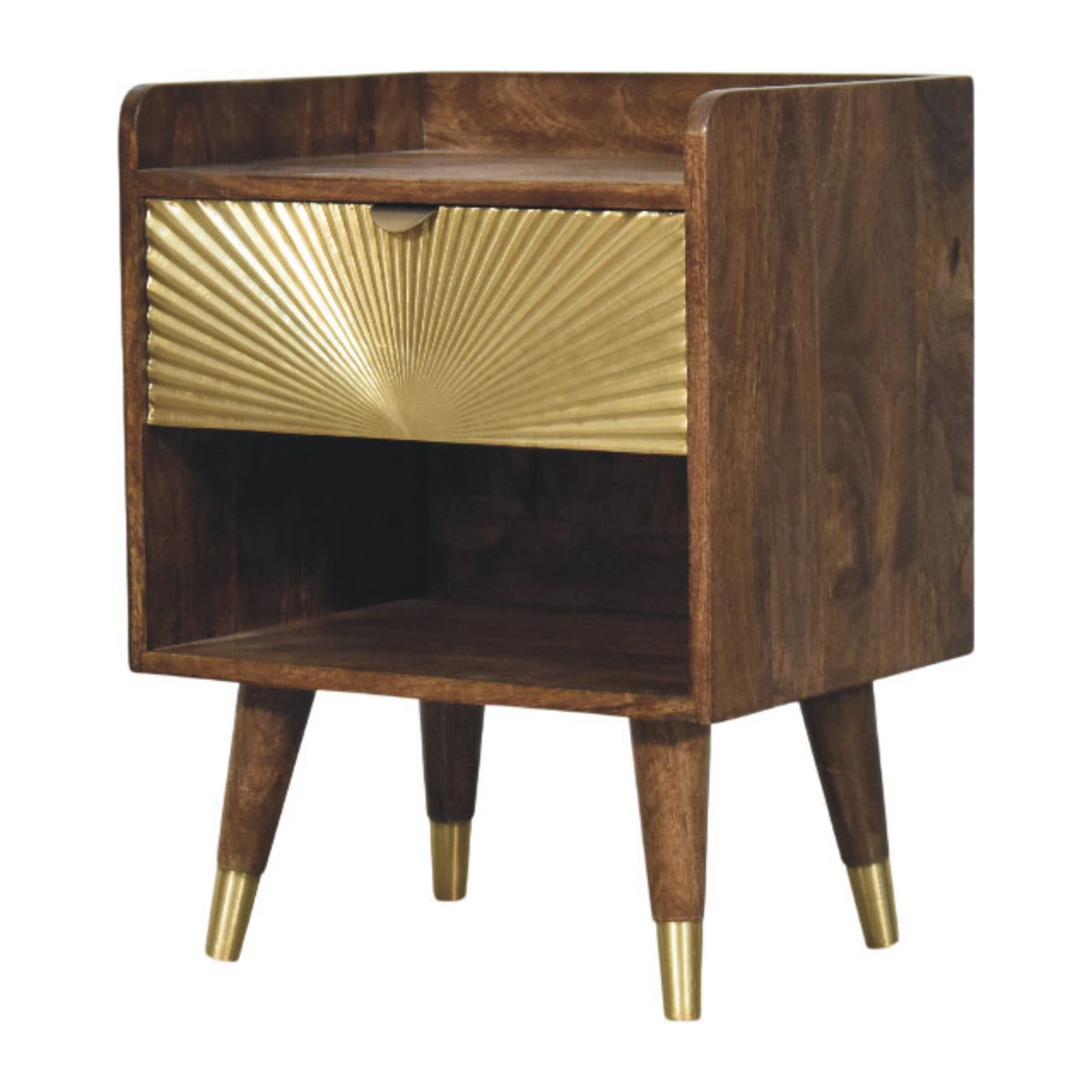Sunburst Brass Inlay Bedside Secondary image