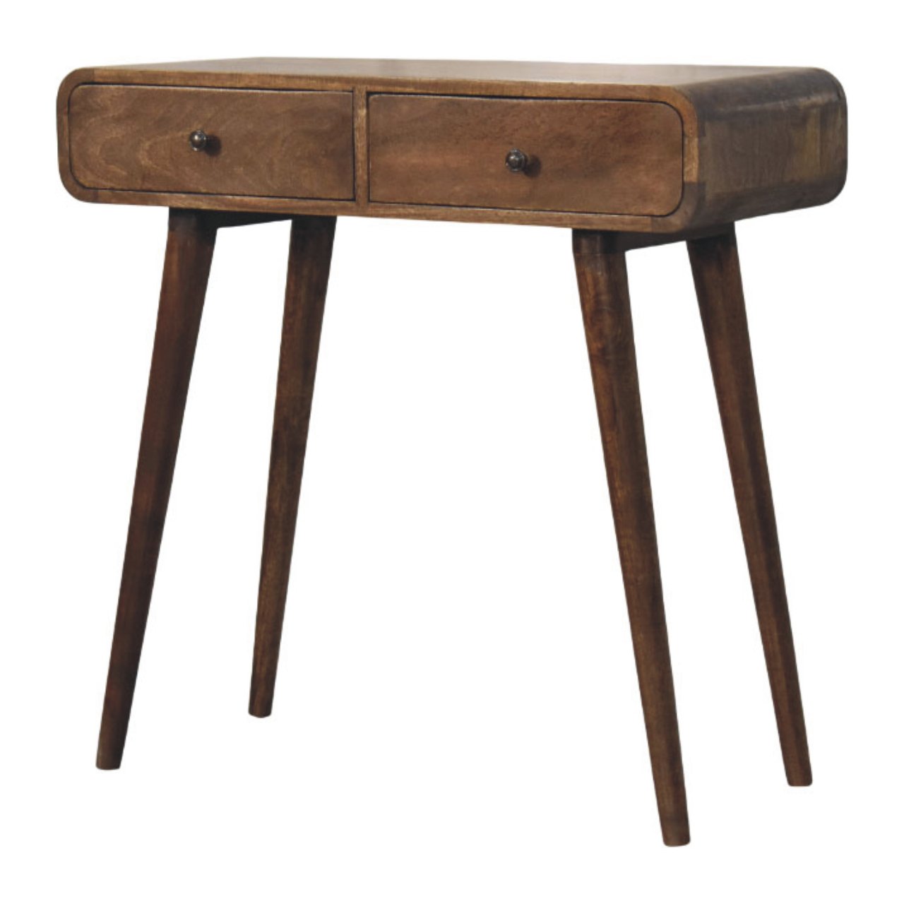 Classic Grey Rounded Console Table Secondary image
