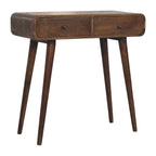 Classic Grey Rounded Console Table