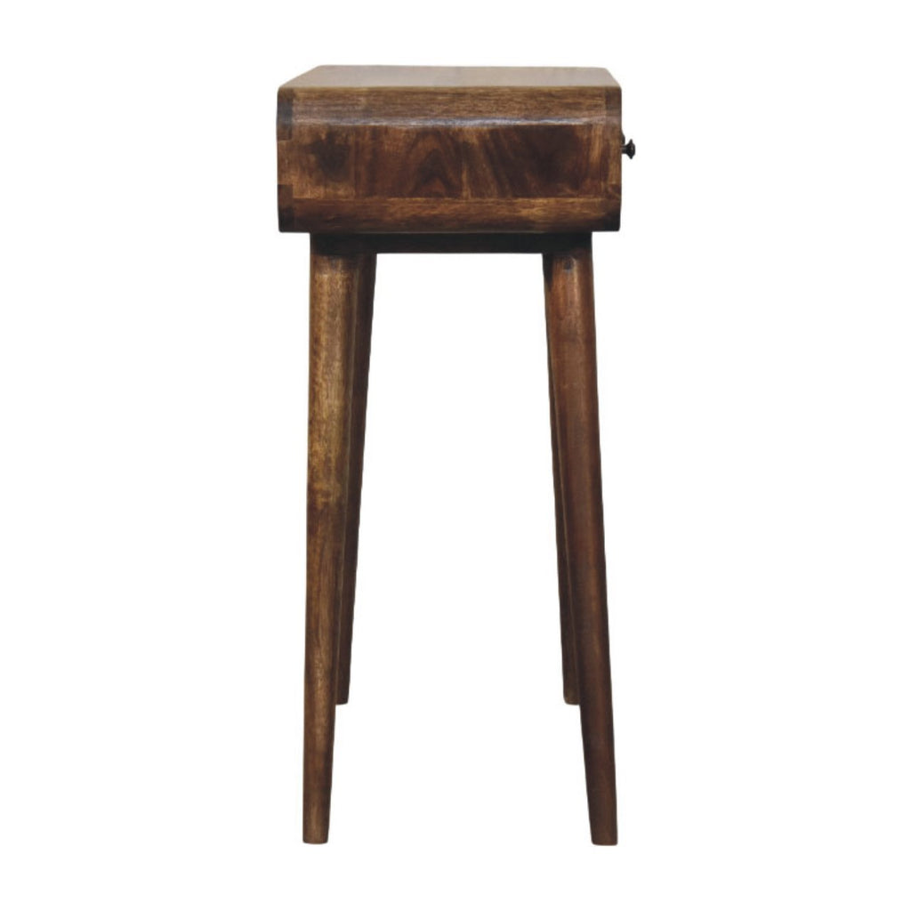 Classic Grey Rounded Console Table