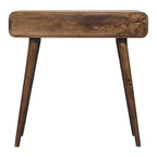 Classic Grey Rounded Console Table