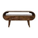 Rounded Edge 2-Drawer Media Unit