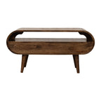 Rounded Edge 2-Drawer Media Unit