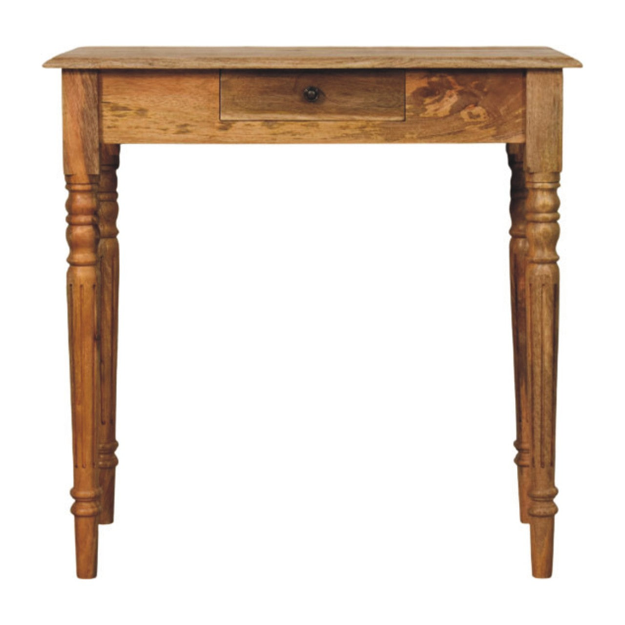 Oakish Turned Leg Writing Desk Main image