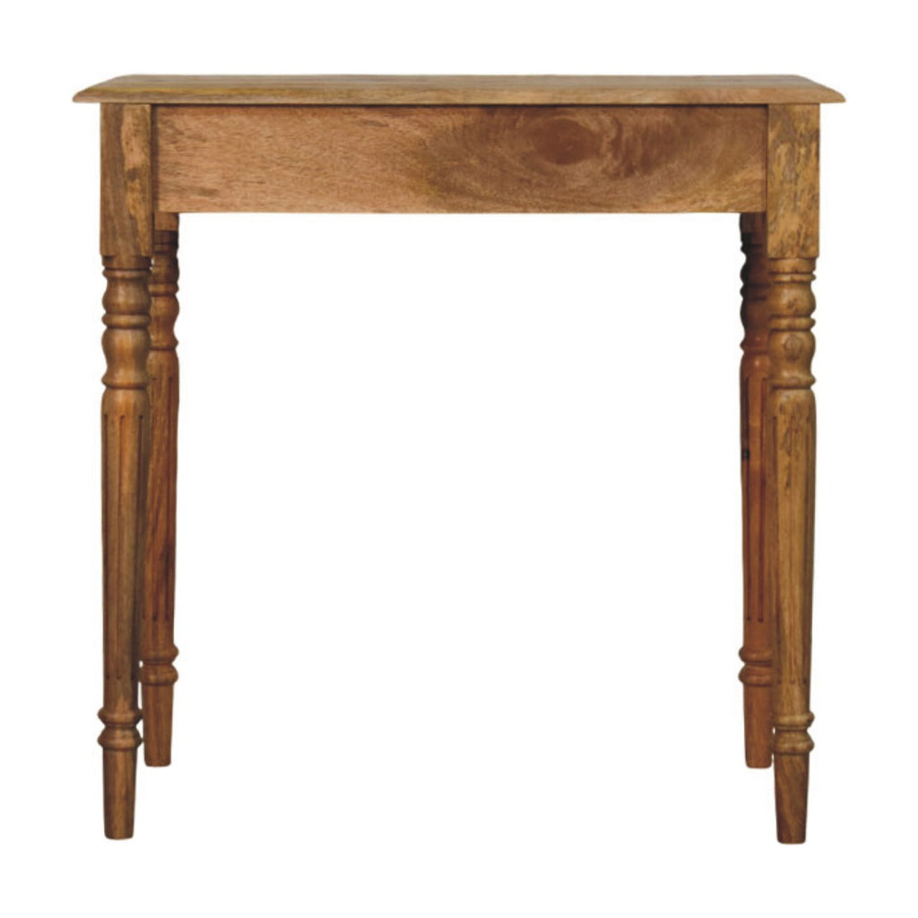 Oakish Turned Leg Writing Desk