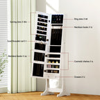 Artiss Jewellery Cabinet Mirror Free Standing