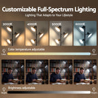 Artiss LED Tree Floor Lamp, 36W Modern Dimmable Standing Lamp with Remote & Touch Control, 4 Color Temperatures, 3 Rotatable LED Light Floor Lamps for Living Room, Bedroom, Office