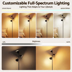 Artiss RGB Floor Lamp LED with 3 Swivel Lights Color Changing Lamp with Remote Stepless Dimmable
