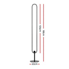 Artiss RGB LED Floor Lamp Remote Control Corner Light Stand Gaming Room 118CM