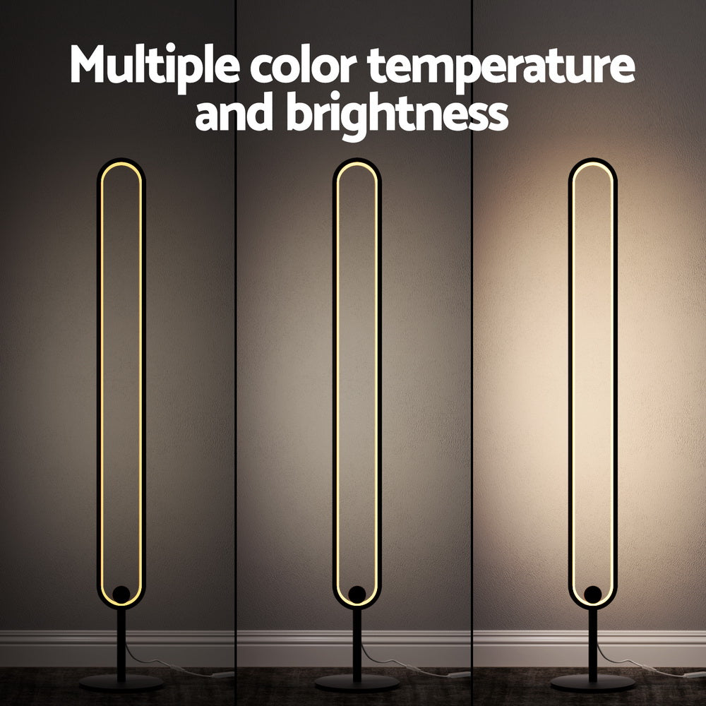 Artiss RGB LED Floor Lamp Remote Control Corner Light Stand Gaming Room 118CM